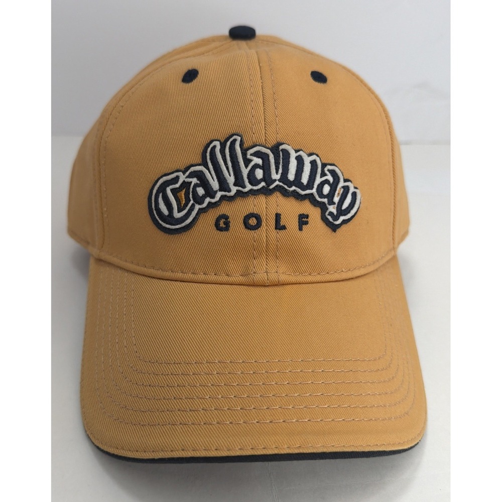 Callaway Golf Yellow Adjustable Hat Cap Men's Embroidered Logo